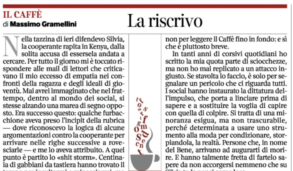 Massimo gramellini il caffè