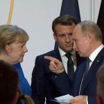 Merkel Macron Putin Normandia