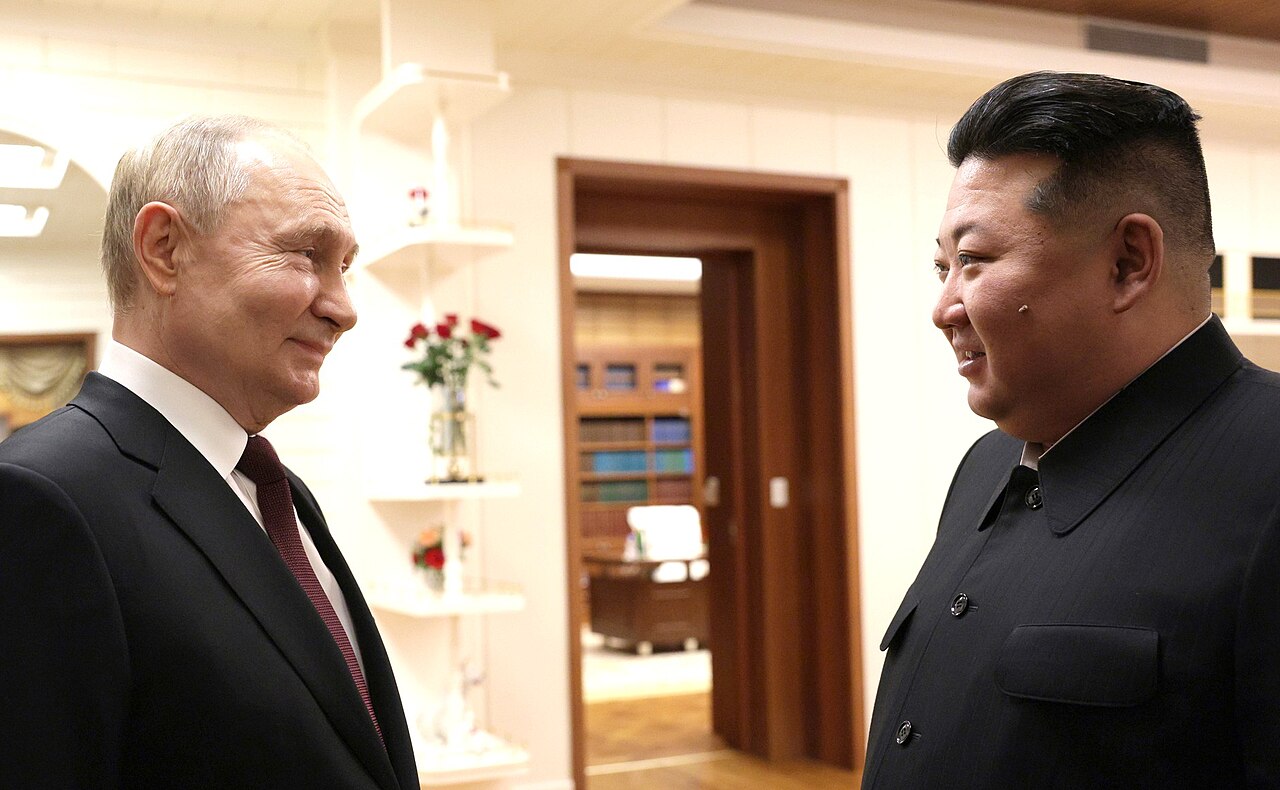 Il presidente russo Putin e il coreano Kim durante l'incontro dello scorso giugno in Corea a Pyongyang