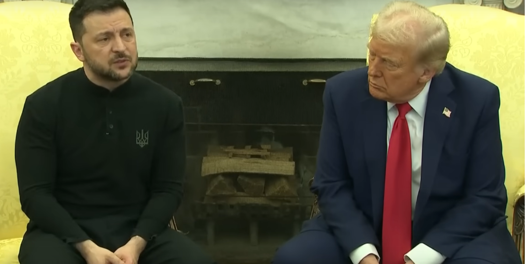 Zelensky e Trump nello studio ovale